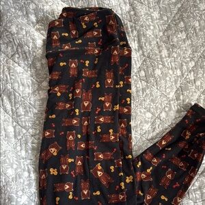 LuLaRoe Bear Print Leggings